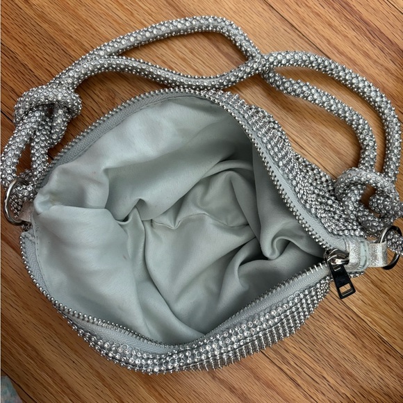 Silver Rhinestone Shoulder Bag - Picture 2 of 2